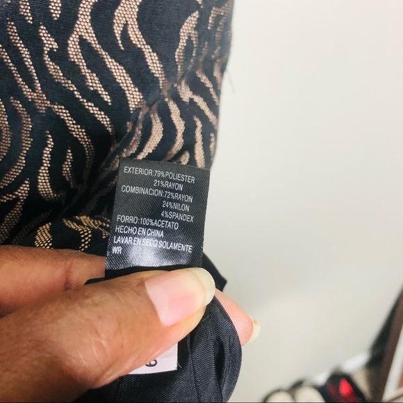 Antonio Melani Animal Print Sleeveless Dress SZ 14 - Picture 5 of 12